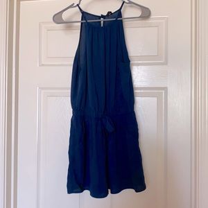 Navy blue romper